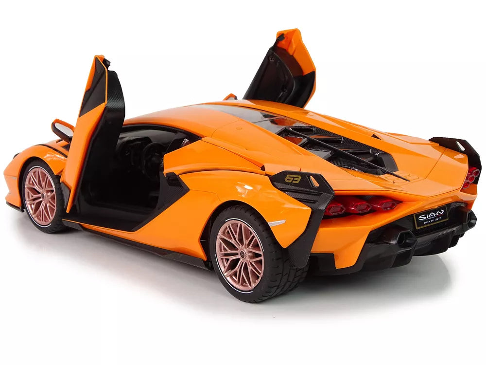 Automobilis R/C Lamborghini Sian FKP 37 Rastar 1:14 oranžinė nuotolinio valdymo pultas