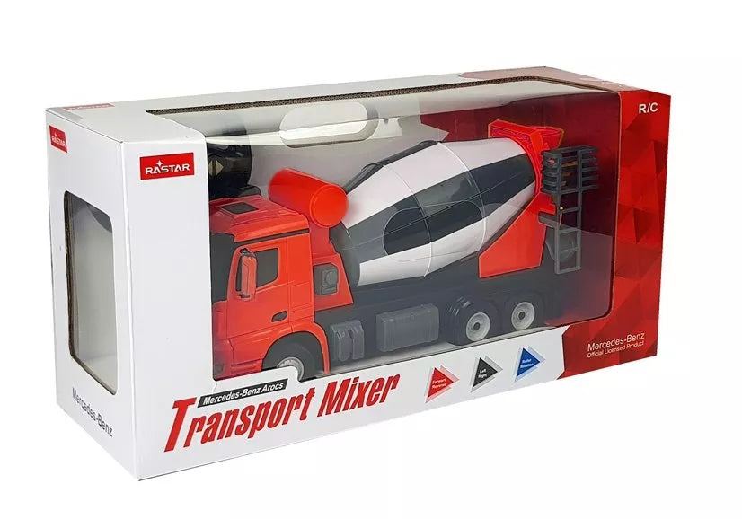 Automobilis R/C Mercedes-Benz Arocs Rastar 1:14 Raudonas