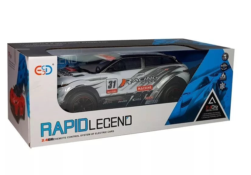 Nuotoliniu būdu valdomas ralio automobilis 1:10 baltas R/C