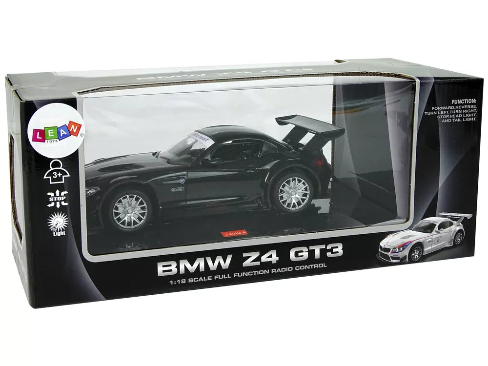 Sportinis automobilis R/C 1:18 BMW Z4 GT3 juodas 2.4 G žibintai