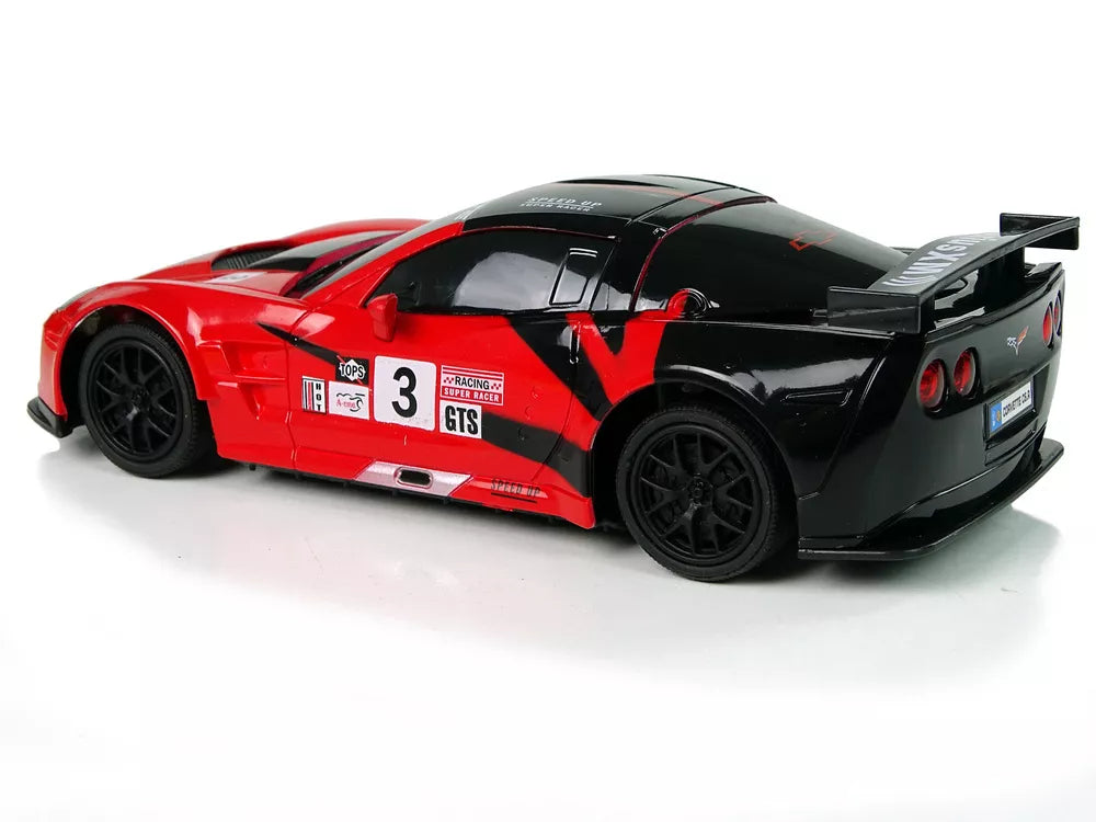 Sportinis automobilis R/C 1:24 Corvette C6.R raudonas 2.4 G žibintai