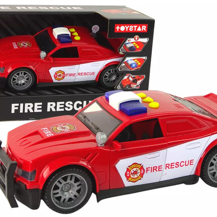 Ugniagesių automobilis su garso ir šviesų efektu