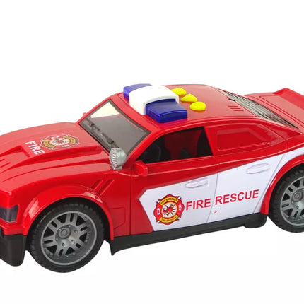 Ugniagesių automobilis su garso ir šviesų efektu