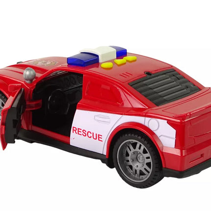 Ugniagesių automobilis su garso ir šviesų efektu