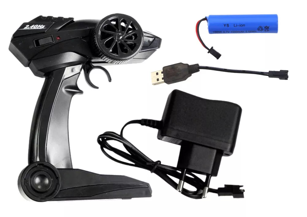 Nuotoliniu būdu valdomas džipas R/C 1:18 Auksinis