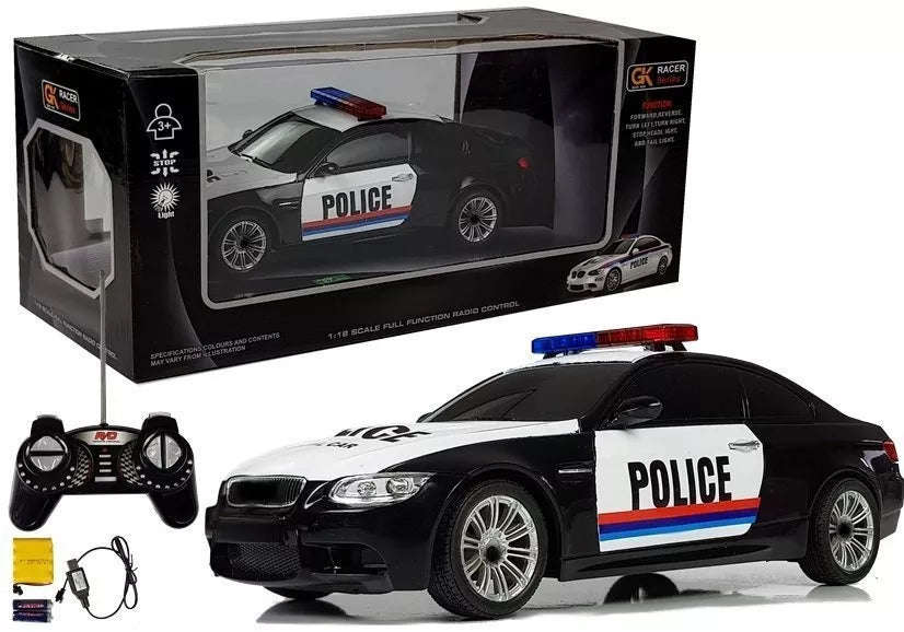 RC automobilis Policija 1:18 R / C