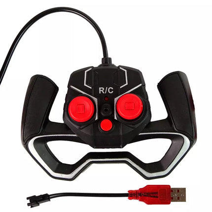 Nuotoliniu būdu valdomas automobilis R/C 1:18 raudonos spalvos.