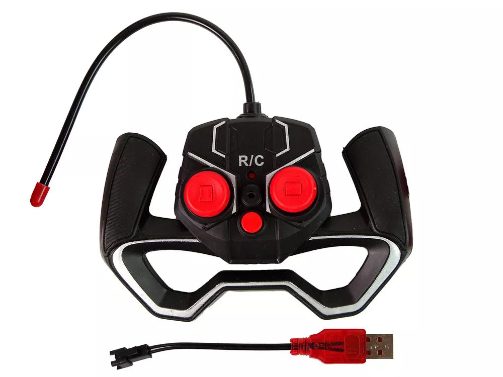 Nuotoliniu būdu valdomas automobilis R/C 1:18 raudonos spalvos.