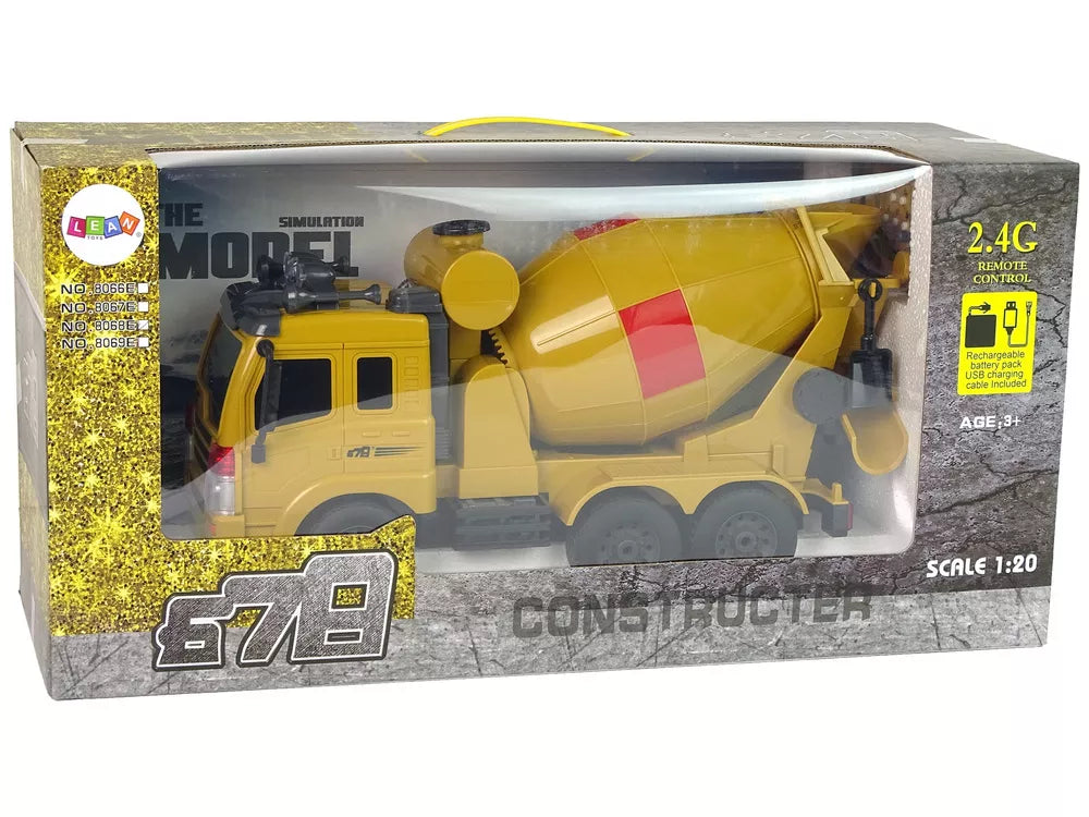 2.4G nuotoliniu būdu valdomas betono maišytuvas, besisukanti kriaušė 1:20 Priedai