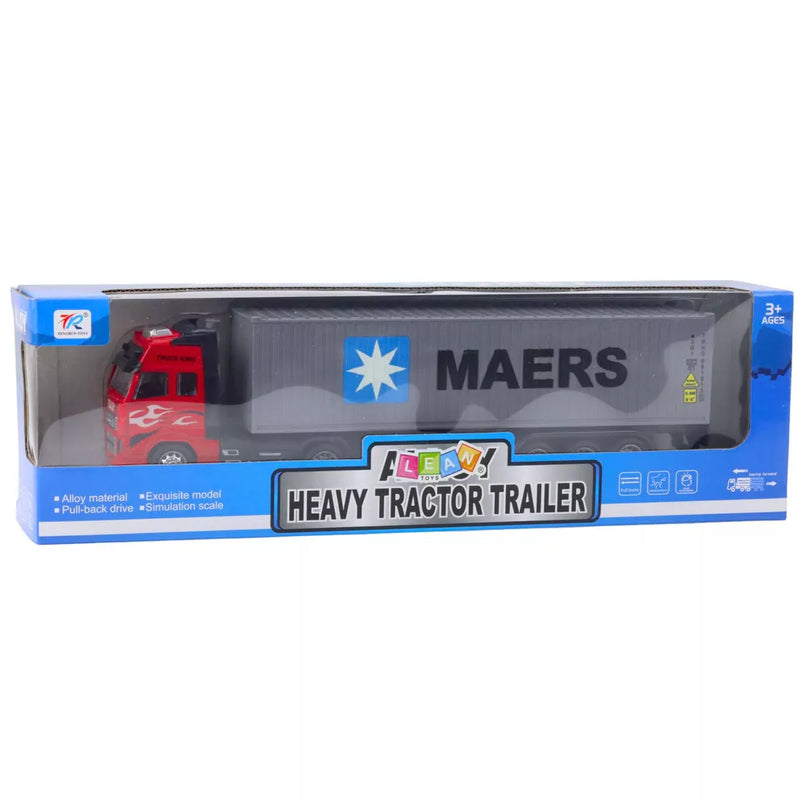 Sunkvežimis su konteineriu ir atidaromomis durimis