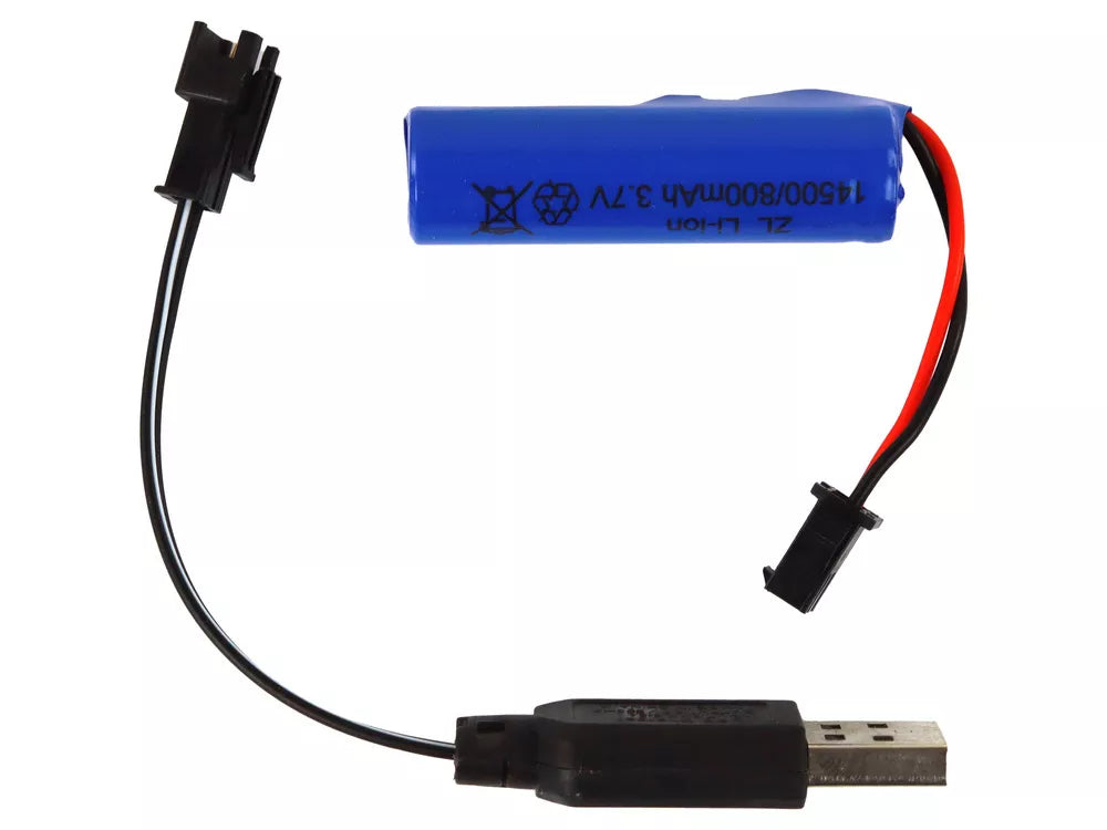 R/C tankas Nuotoliniu būdu valdomi žibintai garso Navy Blue 1:18 27MHz