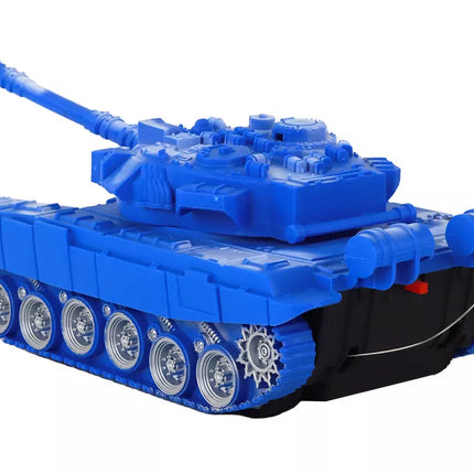 R/C tankas Nuotoliniu būdu valdomi žibintai garsas mėlyna 1:18 27MHz