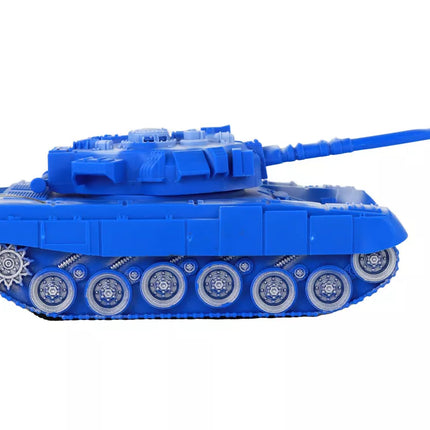 R/C tankas Nuotoliniu būdu valdomi žibintai garsas mėlyna 1:18 27MHz