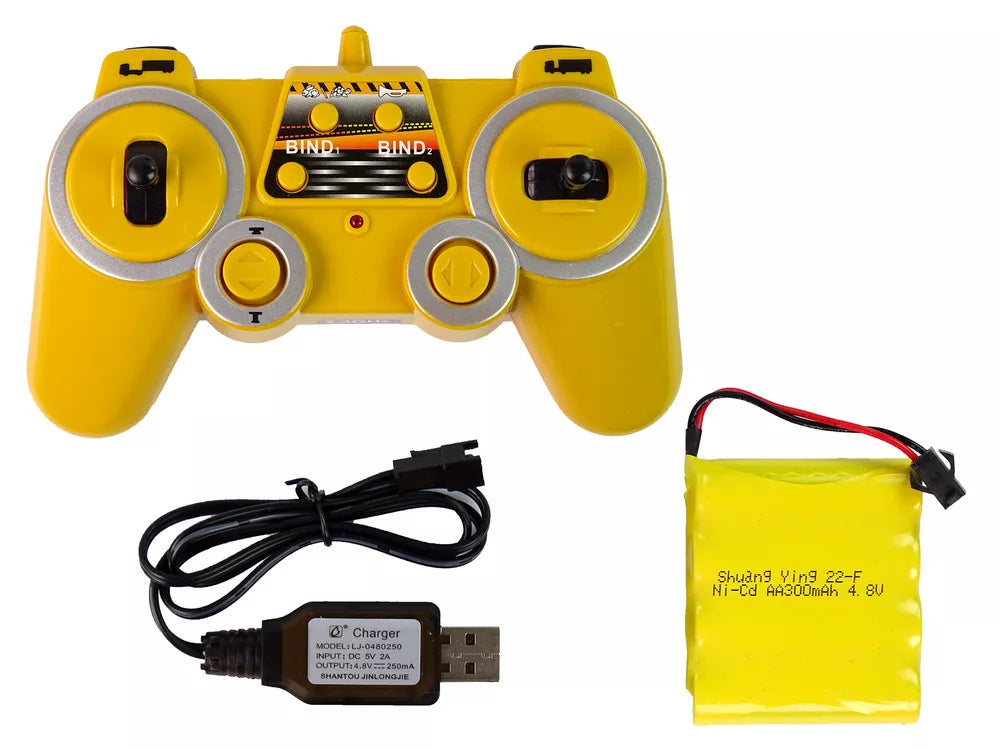 Didelis R/C sunkvežimis Mercedes Arocs Blue 1:20 Konteineris 58 cm ilgio