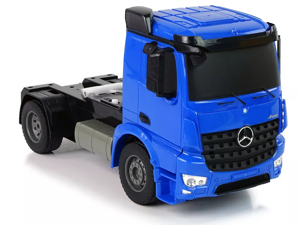 Didelis R/C sunkvežimis Mercedes Arocs Blue 1:20 Konteineris 58 cm ilgio