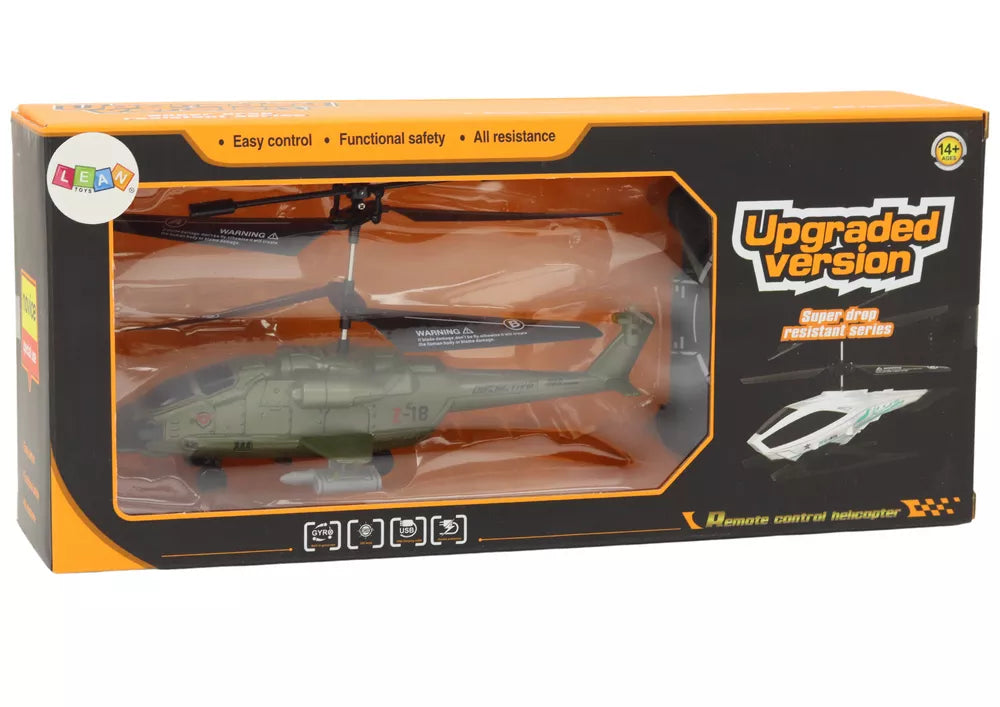 RC karinis nuotolinio valdymo sraigtasparnis su giroskopu