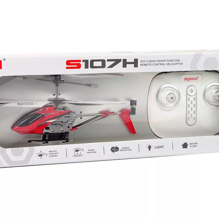 SYMA S107H nuotoliniu būdu valdomas sraigtasparnis 2.4G Raudona