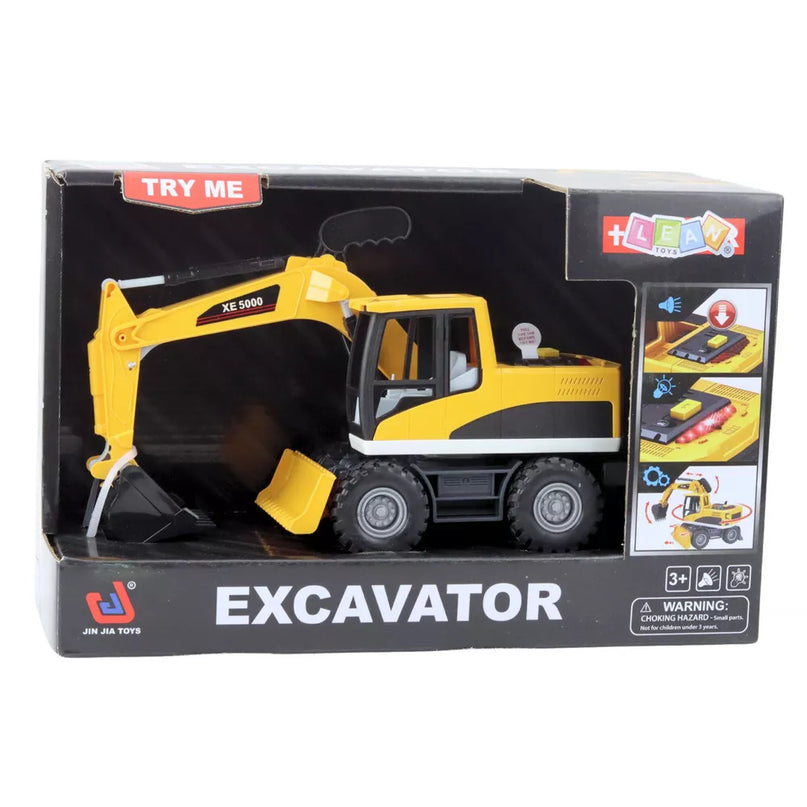 Ekskavatorius-buldozeris su šviesos ir garso efektais