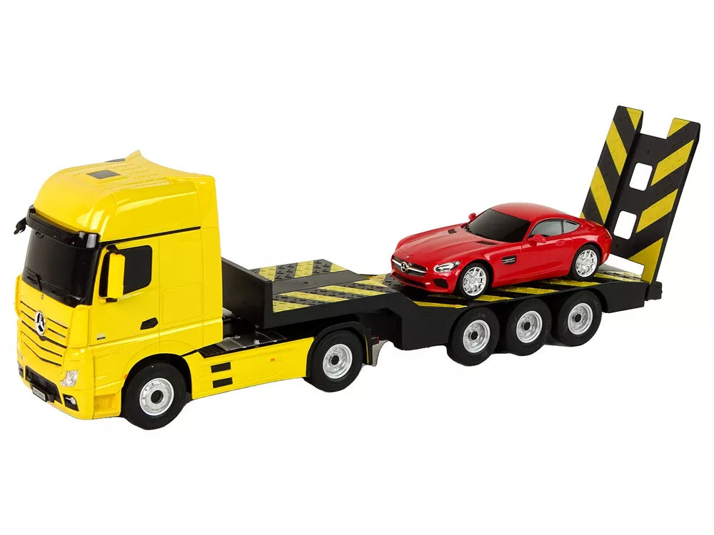 Vilkikas R/C Mercedes-Benz 1:26 Geltonas Raudonas