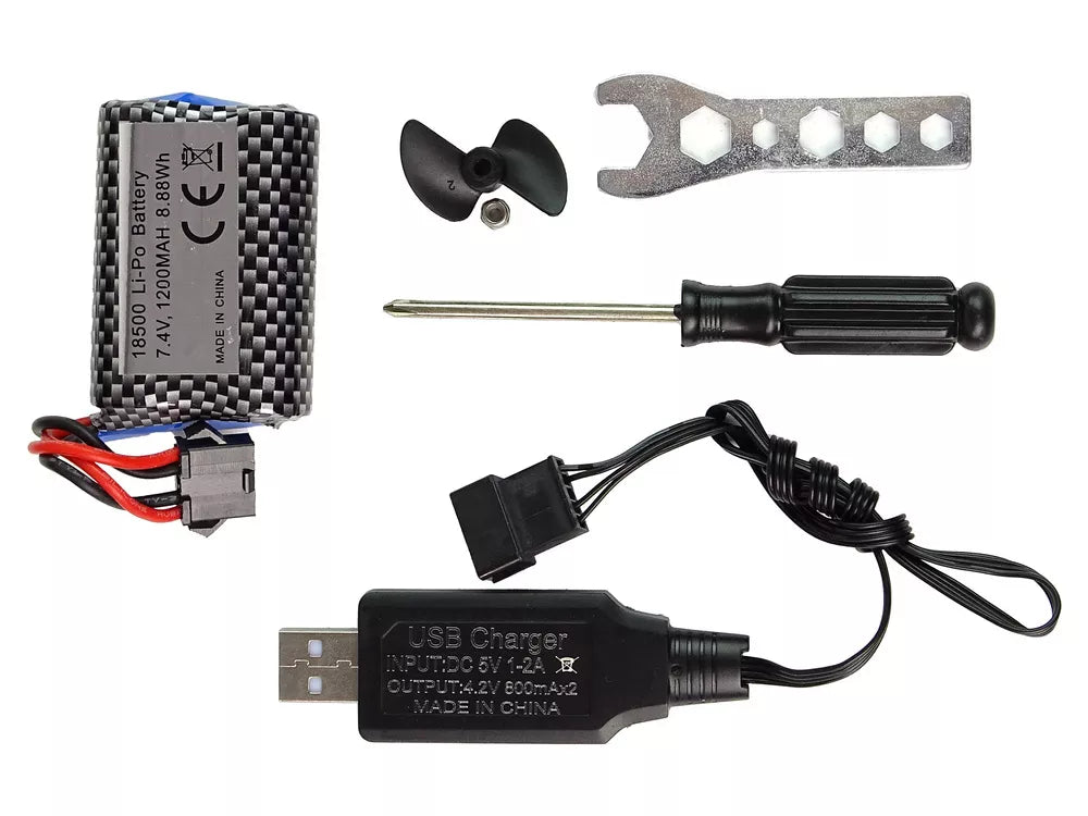 Motorinė valtis R/C 2.4G Raudona