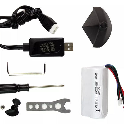 Motorinė valtis R/C 2.4G Yellow 35 KM/H