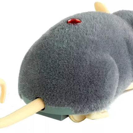 Nuotoliniu būdu valdoma R/C pelė ant ratų didelė pilka