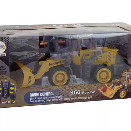 Didžiulis ekskavatorius R/C krautuvas Nuotoliniu būdu valdomi 360 laipsnių pasukimo LED žibintai