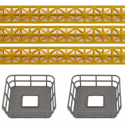 Didžiulis kranas + R/C nuotolinio valdymo pultas Aukštis 183 cm 2 darbo lygiai