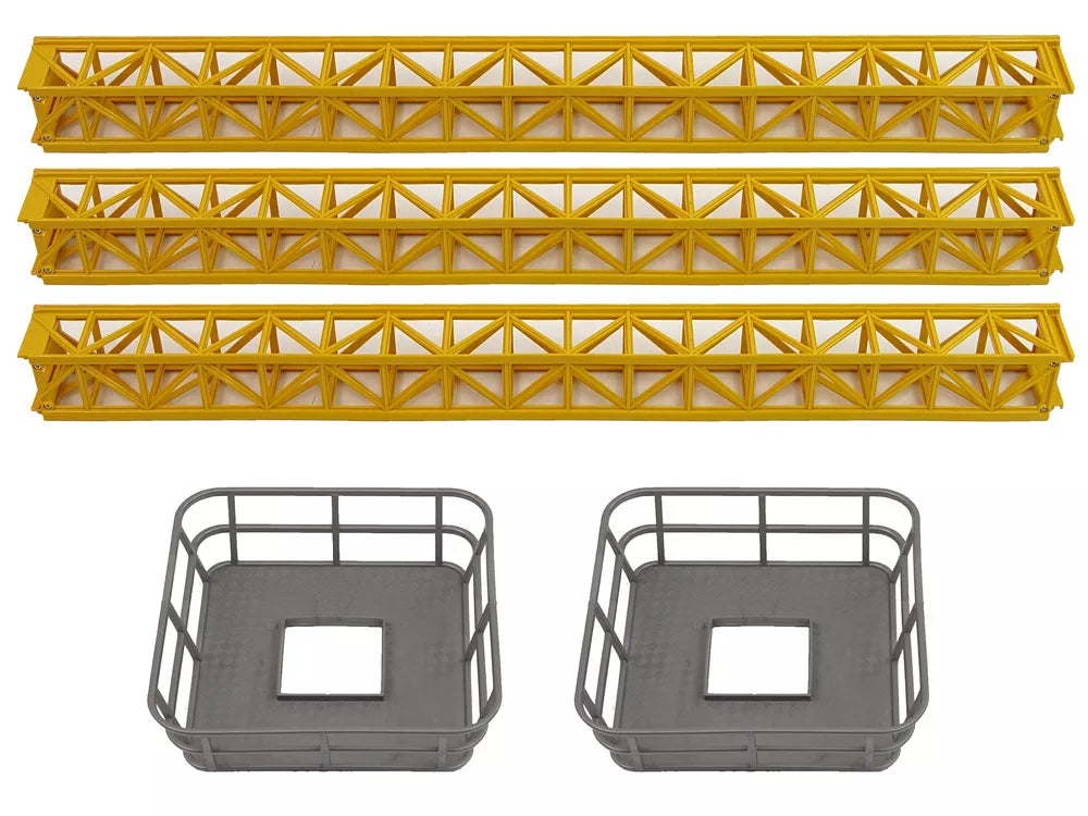 Didžiulis kranas + R/C nuotolinio valdymo pultas Aukštis 183 cm 2 darbo lygiai