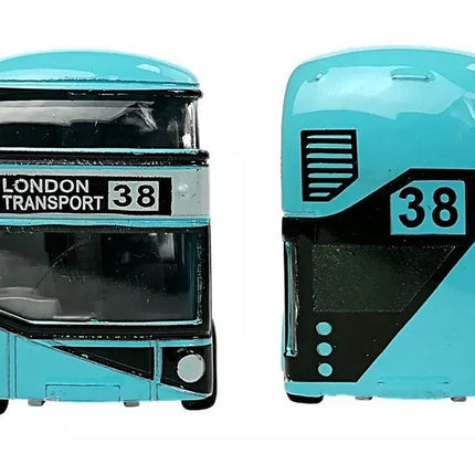 Dviaukštis miesto autobusas su įtempimo pavara