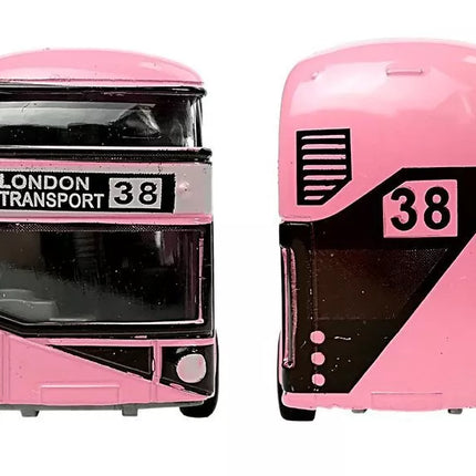 Dviaukštis miesto autobusas su įtempimo pavara