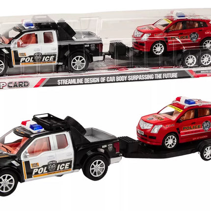 Policijos rinkinys su pikapu ir priekaba