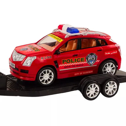 Policijos rinkinys su pikapu ir priekaba