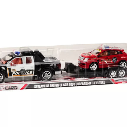 Policijos rinkinys su pikapu ir priekaba