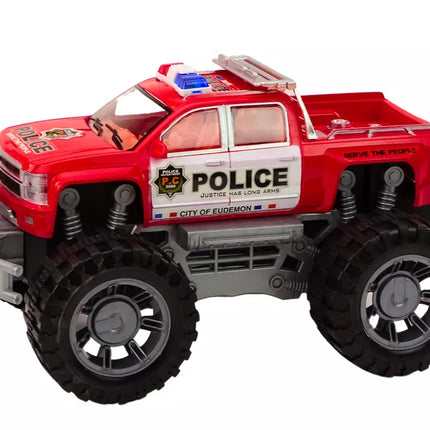 Raudonas policijos visureigis