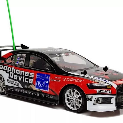 Nuotoliniu būdu valdomas sportinis automobilis R/C 27Mhz raudonas