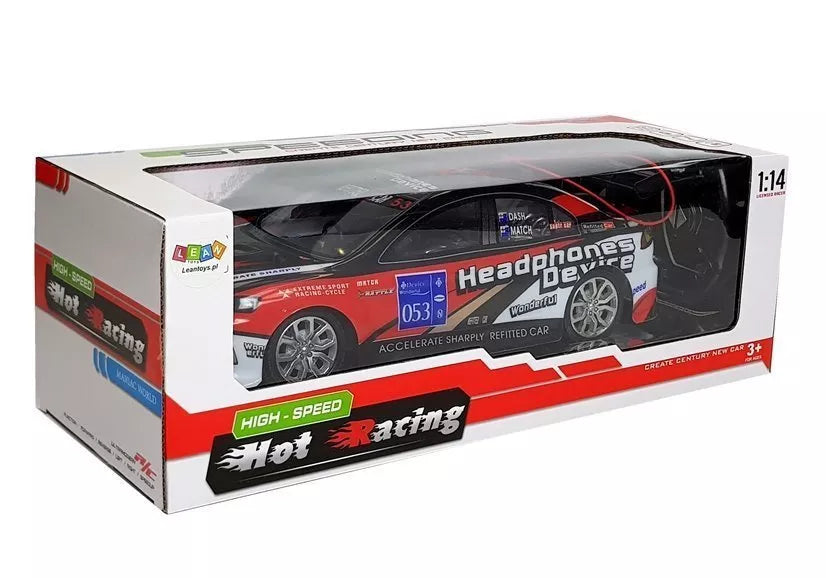 Nuotoliniu būdu valdomas sportinis automobilis R/C 27Mhz raudonas