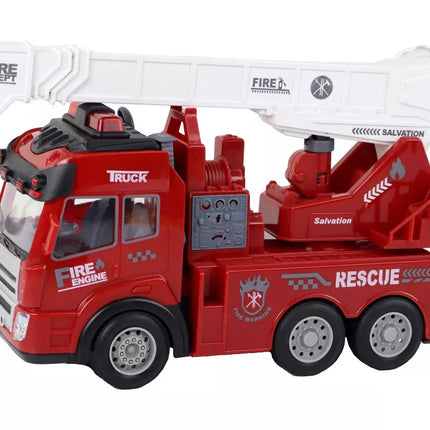 Ugniagesių departamentas su krano nuotolinio valdymo modeliu