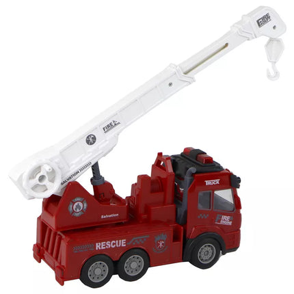 Ugniagesių departamentas su krano nuotolinio valdymo modeliu