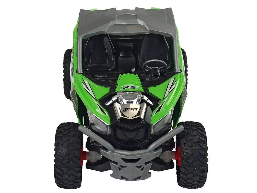 Cross Country nuotoliniu būdu valdomas 27 MHz žalias automobilis