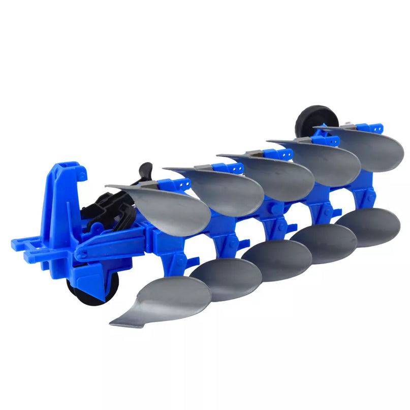 Žalias traktorius su plūgu