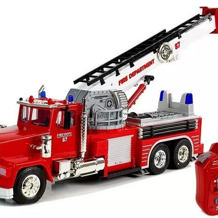 Ugniagesių automobilis Išplėtimas Pasukamos kopėčios R/C Garso sirenos žibintai