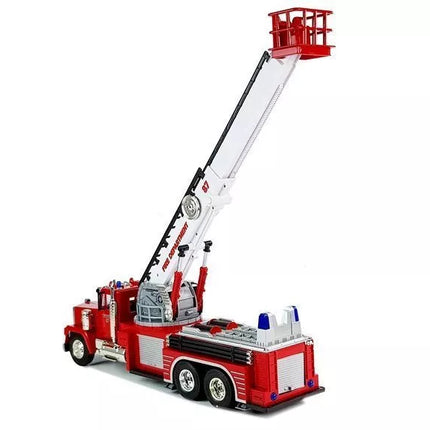 Ugniagesių automobilis Išplėtimas Pasukamos kopėčios R/C Garso sirenos žibintai