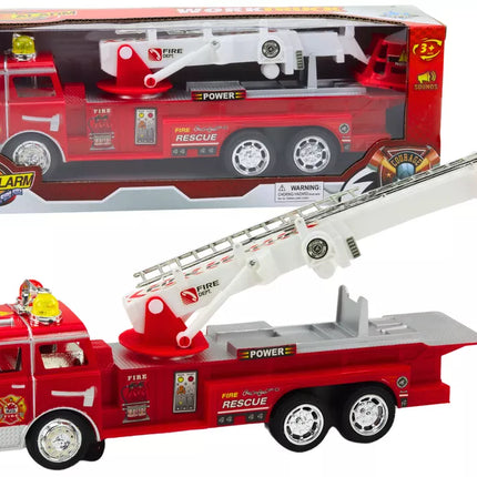 Gaisrinės automobilis su ištraukiamomis kopėčiomis