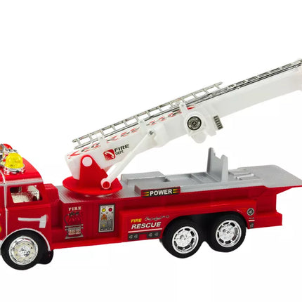 Gaisrinės automobilis su ištraukiamomis kopėčiomis