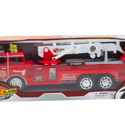 Gaisrinės automobilis su ištraukiamomis kopėčiomis