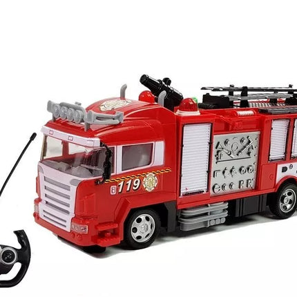 Radijo R/C gaisrinės brigados sunkvežimis