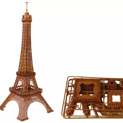 Statybinis kranas Valdomas R/C nuotolinio valdymo pulteliu 90 cm aukščio Eifelio bokšto konstrukcija