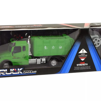 Nuotoliniu būdu valdomas šiukšliavežis Pilot 2.4G Lights Sounds Green