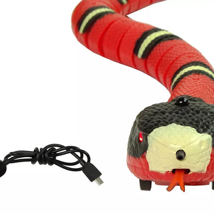 Nuotoliniu būdu valdoma gyvatė Touch Red Black Stripes